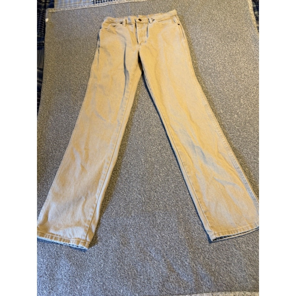 Wrangler Jeans Mens 32x34 13MWZ Denim Cowboy Cut Rodeo Tan